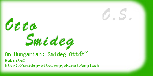 otto smideg business card